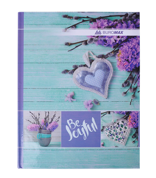 Книга канцелярська Buromax Romantic A4 у клітинку 96 аркушів Бірюзовий (BM.2400-306)