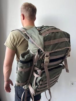 Рюкзак армейский Рюкзак тактический хаки 80 литров рюкзак военный рюкзак