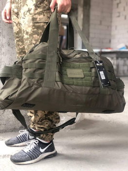 Універсальна тактична військова сумка MIL-TEC® US Combat Parachute Cargo Medium 54 л, ОРІГІНАЛ, олива