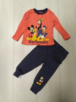 Пижама Friends (кофта+штаны) оранжево-синяя Primark 86см (40009837)