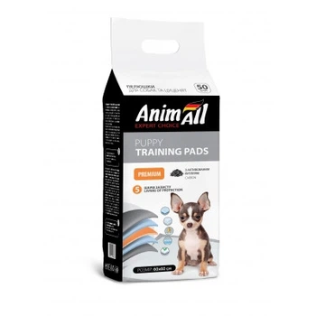 Пеленки AnimAll с активированным углем 60х60 см 50 штук