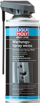 Грязеотталкивающая белая смазка Liqui Moly Pro-Line Wartungs-Spray weiss 0.4 л (4100420073878)