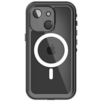 Водонепроницаемый чехол Shellbox с Magnetic Safe для Apple iPhone 15 (6.1") (Черный) (175741)