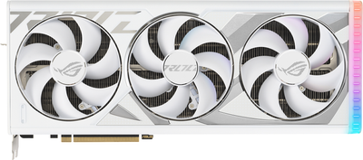 Видеокарта ASUS PCI-Ex GeForce RTX 4090 ROG Strix White Edition 24GB GDDR6X (384bit) (2550/21000) (2 x HDMI, 3 x DisplayPort) (ROG-STRIX-RTX4090-24G-WHITE)
