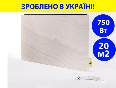 Обогреватель керамический 750 Вт 120*60*4 см вес25 кг на 20кв.м. напольный/настенный с программатором Венеция