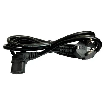 Сетевой кабель питания компьютера Kuyia IEC C13 угловой, 28x0.07, 1.5м (117102)