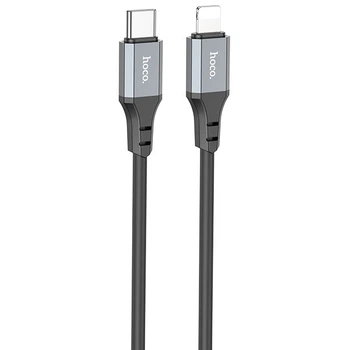 Кабель для зарядки телефона с быстрой зарядкой Type-C to Lightning Apple iPhone HOCO X86 |100см/20W| Черный