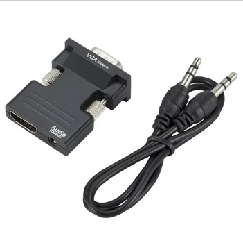 Конвертер HDMI на VGA со звуком Noname цельный корпус