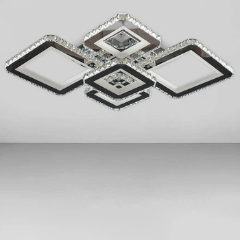 Люстра потолочная светодиодная Light House SY-18281/4+1 CR 730*535*120 192W, цвет хром