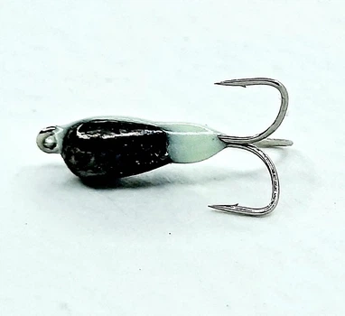 Мормишка вольфр. Start Fishing Чортик 2 світлонакопичувач гач.№18 Black 2,5 мм 0,3 г 091-025-1-08