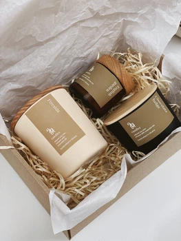 Подарунковий набір English Garden 3шт аромасвічок Nouvel Amour Aroma