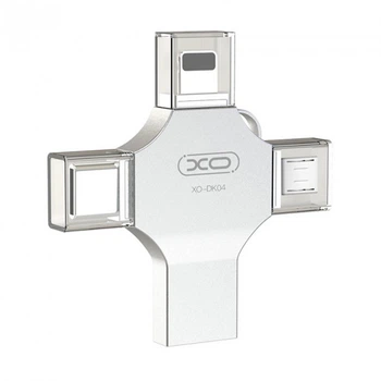 USB Флешка XO DK04 4in1 USB 2.0 / 32Gb Стальной прочная