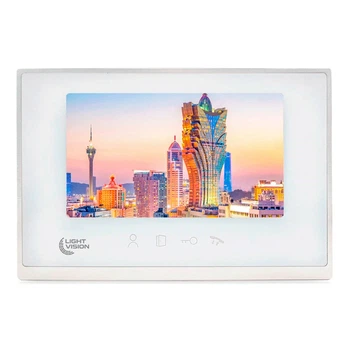 Видеодомофон 7” Light Vision MACAO FHD White (82-00202)
