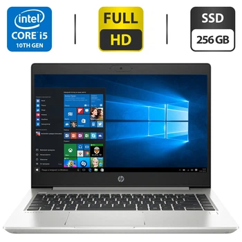 Игровой ноутбук Б-класс HP ProBook 440 G7 / 14" IPS / Core i5-10210U (4(8) ядра по 1.6-4.2GHz) / 16GB DDR4 / 256GB SSD / GeForce MX250, 2GB / WebCam б/у