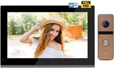 Комплект домофона CoVi Security TAB-10 FHD Wi-Fi Black + Iron FHD Bronze