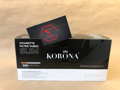 Гильзы для набивки сигарет KORONA SLIM 500 шт.