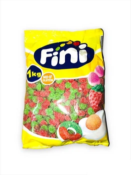 Фруктовый жевательный мармелад Fini Кислая мини клубника 1000г
