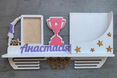 Медальниця плавання, полка для медалей Diy_UA