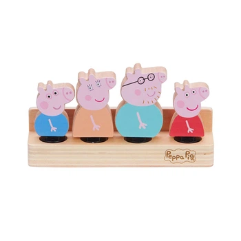 Деревянный набор фигурок Peppa - СЕМЬЯ ПЕППЫ