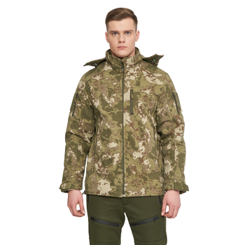 Куртка чоловіча тактична для військових та армії Combat SoftShell Камуфляж розмір L