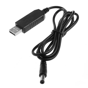 DC Кабель повышающий преобразователь напряжения с USB 5 вольт на DC 5, 9, 12 вольт 5,5мм. адаптер питания от юсб павербанка для Wi-Fi роутера от Power Bank