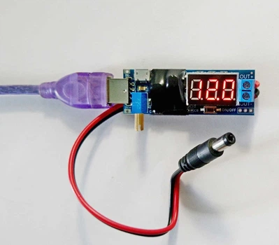 DC Кабель повышающий преобразователь напряжения с USB 5 вольт на DC 5, 9, 12, 14, 15, 16, 19 вольт (от 1 до 25 вольт) 5,5мм. адаптер питания от юсб павербанка для Wi-Fi роутера от Power Bank . Pwr1-25Usb