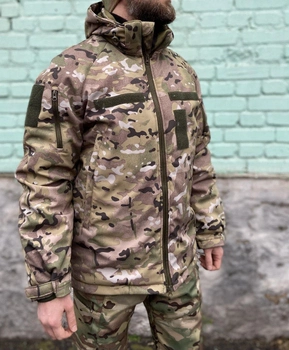 Військова куртка тактична утеплена Софт Шелл Мультикам МТР (до -30 С) 52-54
