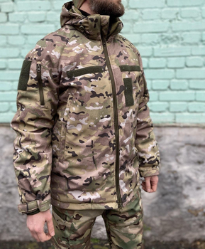 Військова куртка тактична утеплена Софт Шелл Мультикам МТР (до -30 С) 44-46