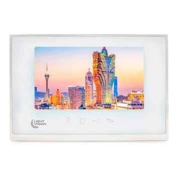 Видеодомофон 7” WiFi Light Vision MACAO FHD White (82-00204)