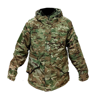 Куртка зимова утеплена тактична камуфляж (ріп-стоп) колір мультикам розмір 2XL