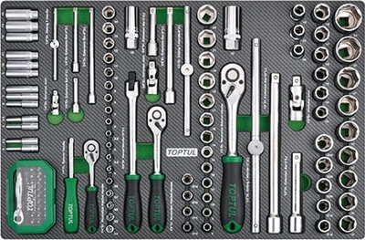 Набор инструмента Toptul 1/4" 3/8" 1/2" 126 предметов (GEDC611)