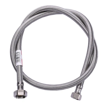 Шланг водяной TUCAI 1/2"x1/2" ВВ 0,6м. TAQ HG-1212-600 200164, оплетка из нержавеющей стали