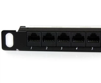 Патч-панель Hypernet 19" 0.5U 24 порти кат.5Е UTP з заднім організатором кабелю (PP-UTP24-WMR-05U)