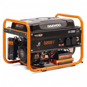 Профессиональный бензиновый генератор (электрогенератор) DAEWOO GDA 3500Е 2.8/3.2 кВт