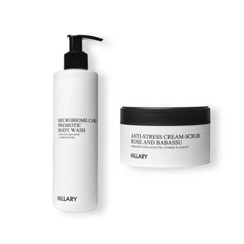 Набір для шовкового скрабування та зволоження тіла Hillary Silk Moisturizing and Scrubbing K-11-750