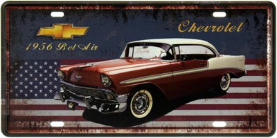 Металлическая табличка "Chevrolet (1956 Bel Air)" (ms-001191)