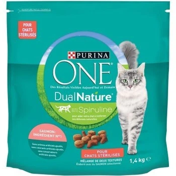Сухой корм для кошек Purina ONE Dual Nature Стерилизованный лосось 1.4 кг (125414321)