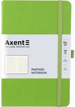 Книга записная Axent Partner А5 96 листов в клетку Салатовая (8201-04-А)