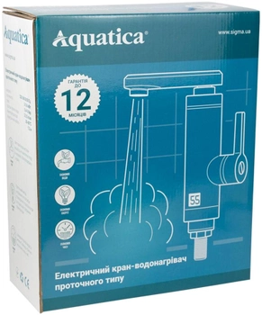 Электрический проточный водонагреватель AQUATICA 3 кВт для кухни (LZ-6B111W)