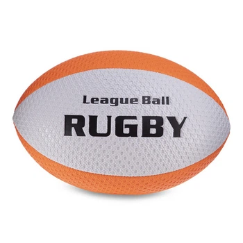 Мяч для регби FDSO Rugby Liga ball RG-0391 №9 Бело-оранжевый (57508596)
