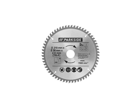 Циркульная пила PKSB 210 B1 PARKSIDE 22 х 22 см PARKSIDE металик L6-10209