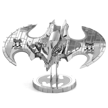 Металевий конструктор 3Д Metal Earth - Batman 1989 Batwing (Бетмен 1989 Бетвінг), MMS373