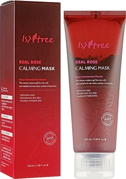 Успокаивающая маска с экстрактом розы - IsNtree Real Rose Calming Mask 100ml (815980-11661)