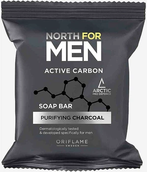 Мыло - Oriflame North For Men Active Carbon Soap Bar 100g (1133471-121357)