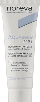 Легкий крем для лица - Noreva Aquareva Light Moisturizing Cream 24H 40ml (937760-17594)