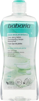 Двухфазная мицеллярная вода для снятия макияжа "Алоэ" - Babaria Biphasic Aloe Micellar Water 400ml (1034536-22811)
