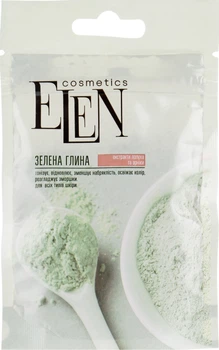 Глина зеленая с экстрактом лопуха и арники - Elen Cosmetics 40g (691751-191639)