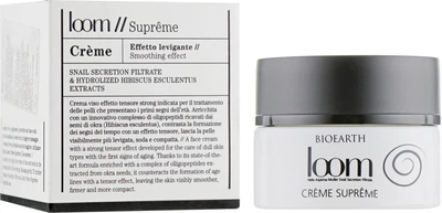 Крем для обличчя, з екстрактом слизу равлика - Bioearth Loom Supreme Cream 50ml (501823-9929)