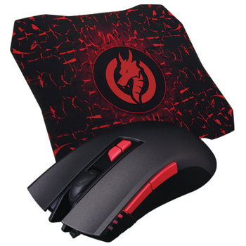 Мышка Piko FX72 USB Black+ килимок для мишки (1283126489495)
