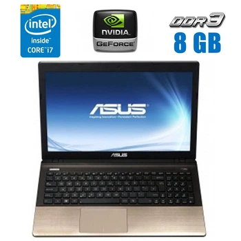 Игровой ноутбук Asus / 15.6" TN / Core i7-3610QM (4(8) ядра по 2.3-3.3GHz) / 8GB DDR3 / 120GB SSD / GeForce GT 630M, 2GB DDR3, 128-bit / WebCam / DVD-ROM б/у